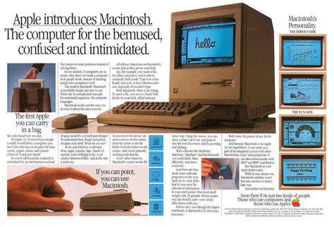 It had a nine inch screen and a 512 by 342. Today in Apple history: Apple ships its first Mac | Cult ...