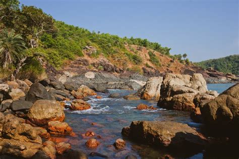Tropical View To The Beautiful Hilly Coastline In Gokarna Karnataka