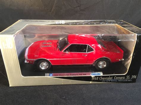 1968 Chevrolet Camaro Ss396 Die Cast 118 Scale Model Car In Original