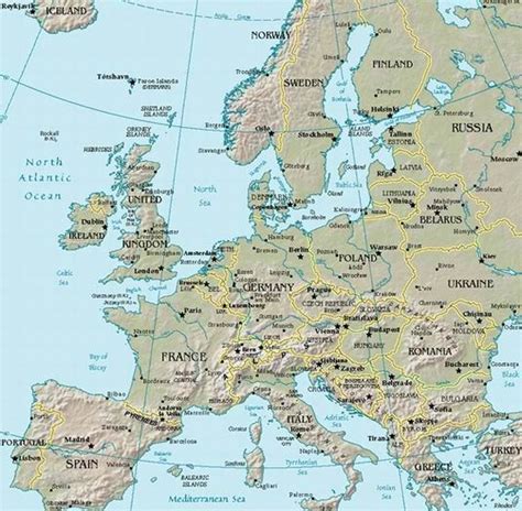 Alexx Mapa Geografico De Europa
