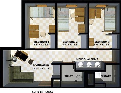 The Room Layout Dorm Room Layouts Dorm Layout Residence Hall