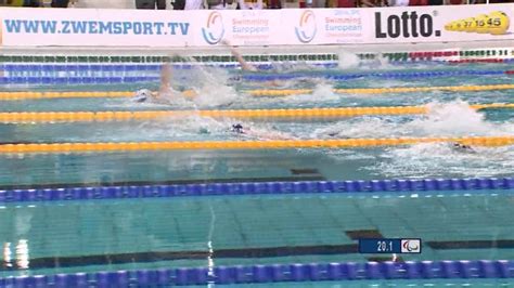 120 Women 100m Backstroke S9 Final Ipc Ec 2014 Paralympisch Zwemmen