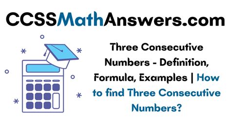 Three Consecutive Numbers Definition Formula Examples How To Find