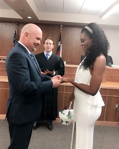 Beautiful Interracial Couple Making Their Union Official With A Simply