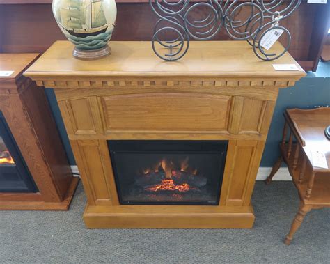 Electralog Oak Fireplace New England Home Furniture Consignment