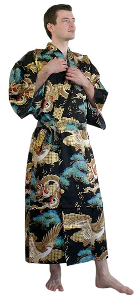 Japanese Traditional Cotton Summer Kimono For Man Japanese Traditional