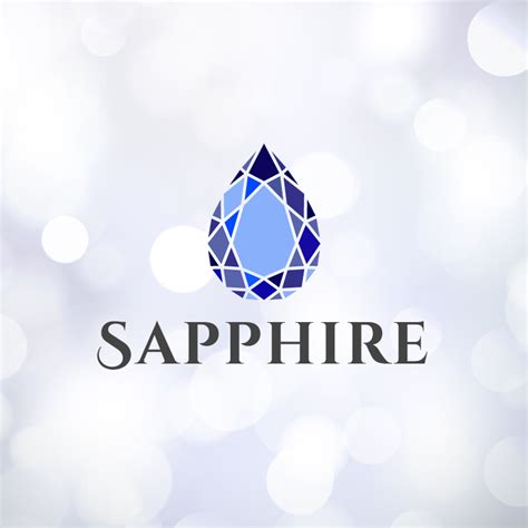 Sapphire Jewelry Vector Logo Design Roven Logos