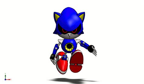 Metal Sonic Sega 3d Cad Model Library Grabcad
