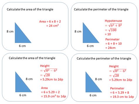 Area And Perimeter Of A Triangle Ssdd Problems