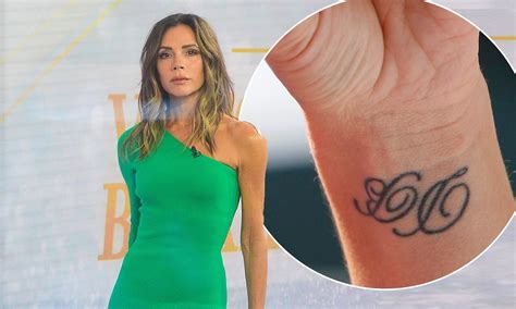 Top More Than 51 Victoria Beckham Tattoos Latest In Cdgdbentre
