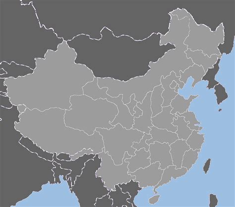 Blank Map Of China For Kids