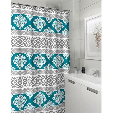 Teal Riverside Shower Curtain 13 Piece At Home Teal Shower Curtains