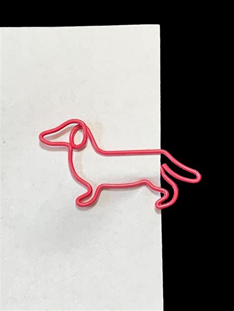 10 Count Dachshund Shaped Paper Clips Dog Lover Cute Ts Etsy