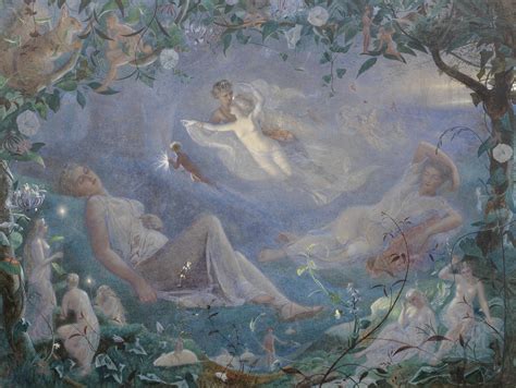 Scene From A Midsummer Night S Dream By John Simmons 1873 Fairy
