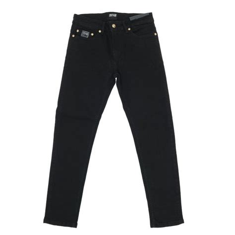 Versace Jeans Couture Sun Skinny Black Stretch Jean Mens From Pilot Uk