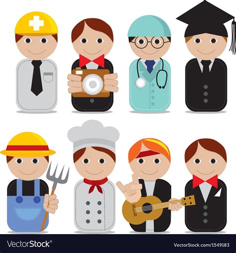 People Occupations Eps10 Royalty Free Vector Image