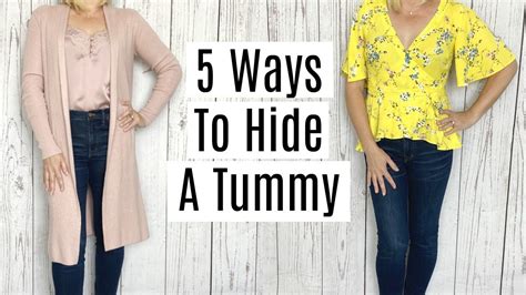 5 Ways To Hide Your Tummy Instantly Styling Tricks To Conceal Belly Fat Youtube