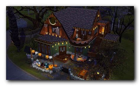 Architectural Tricks From Dalila Rustic Halloween House Sims 4 Downloads