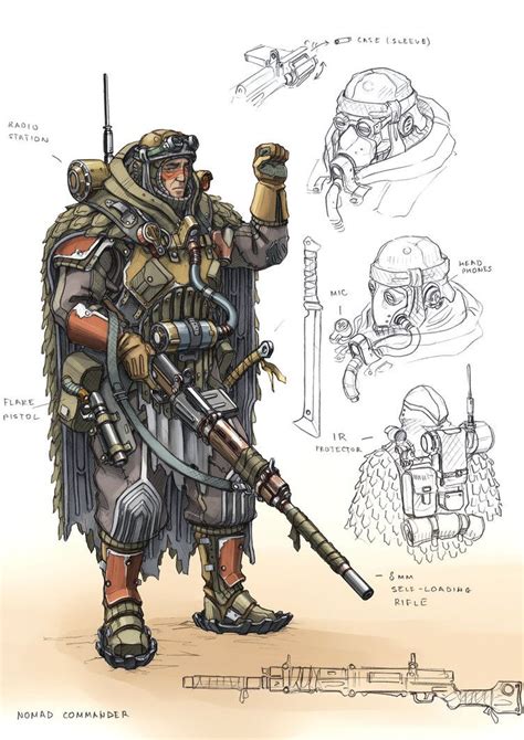 Nomad Commander Concept Art Characters Armor Concept Dieselpunk