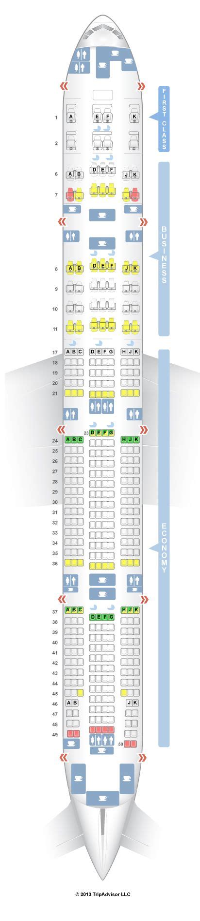 The Seating Plan For An Airplane