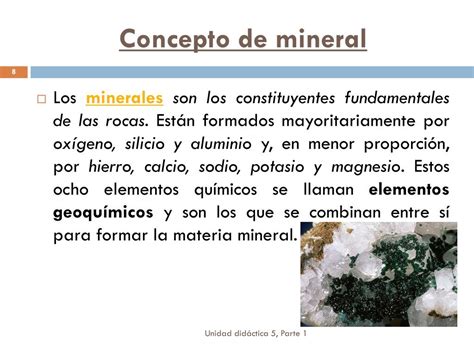 Ppt Unidad Didáctica 5 Los Minerales Powerpoint Presentation Free