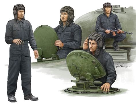 Michigan Toy Soldier Company Trumpeter Models Soviet Tank Crew