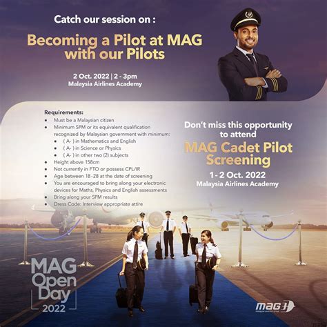 Malaysia Airlines Ab Initio Cadet Pilot Screening October 2022