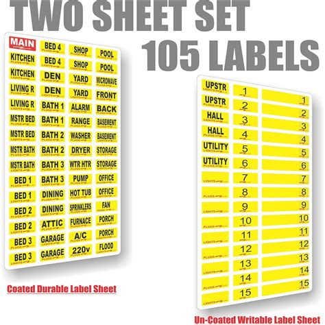 Electrical Panel Label Spreadsheet Circuit Breaker Panel Label