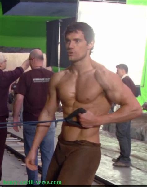 Henry Cavill On The Set Of Immortals Movie Work Out Image A Photo On Flickriver