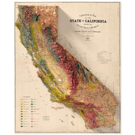 California Geology Map Scott Reinhard Maps