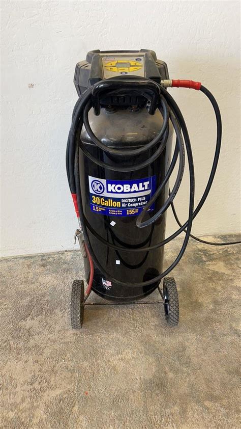 At Auction Kobalt 30 Gallon Air Compressor