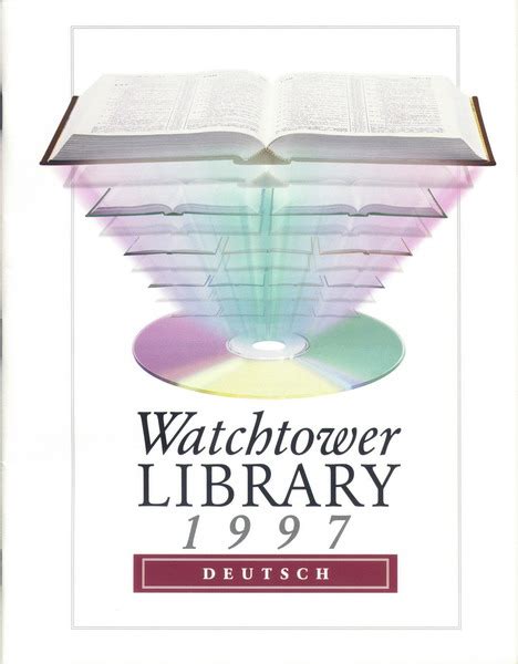 Literatur 1997 Watchtower Library Deutsch Archiv Vegelahn