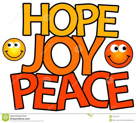 Hope Joy Peace Royalty Free Stock Images Image 23158119