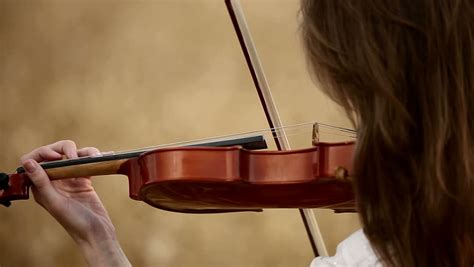 Girl Violinist Playing The Violin Stock Footage Video 100 Royalty