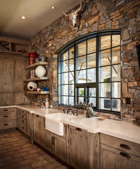 Ranch Rustic Kitchen Houston By Thompson Custom Homes