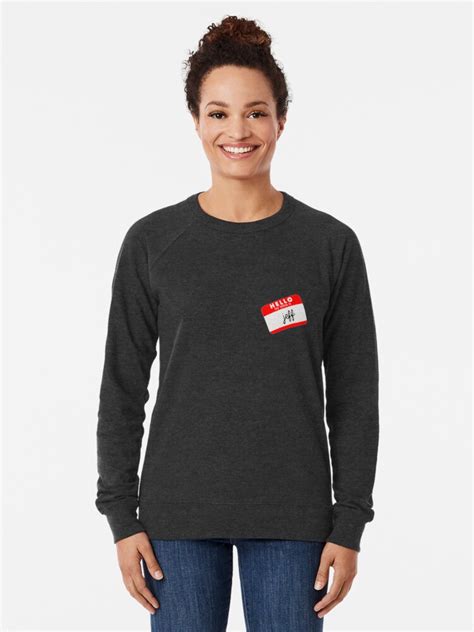 Hello My Name Is Jeff Lightweight Sweatshirt By Visdesign Redbubble