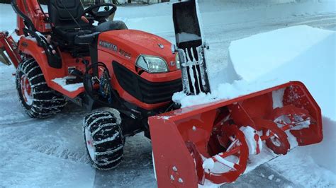 Kubota Bx25 With Snow Blower Attachment Video 1 Youtube