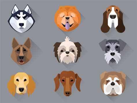 Dog Icons By Polina Fearon On Dribbble