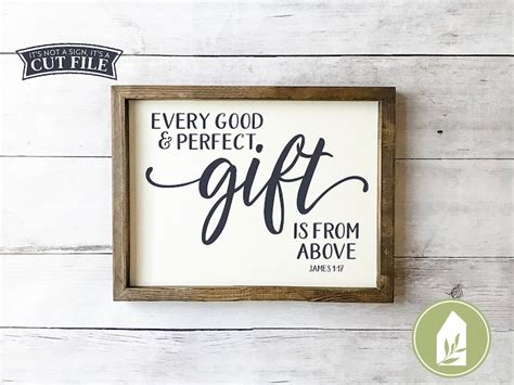 Every Good And Perfect T Is From Above Svg Bible Verse Etsy