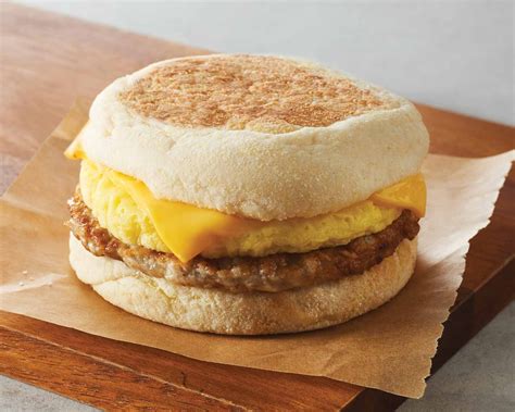 Sausage Egg And Cheese English Muffin Sandwiches Muffin