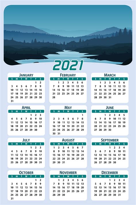 Kalender Datum 2021 Gratis Vektorgrafik På Pixabay