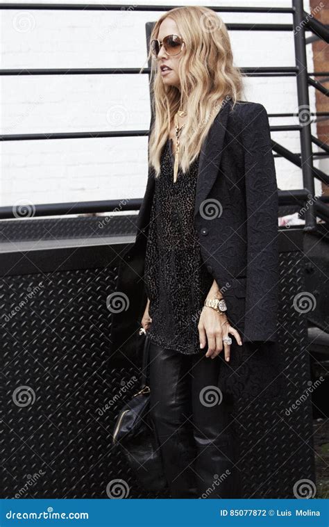 Fashion Designer Rachel Zoe In New York Editorial Photography Image