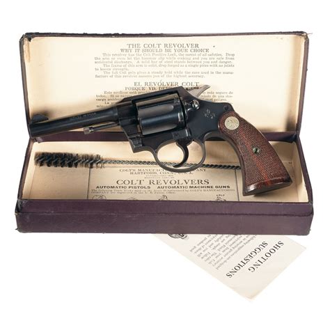 Excellent Colt Police Positive Special Double Action Revolver With Box