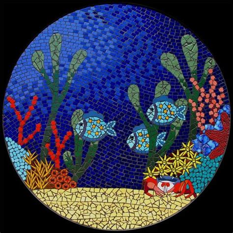 Underwater Ocean Scene Featuring Colourful Corals Fish A Crab And Sea