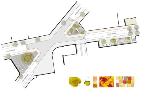 Teilweise handelt es sich um eine einbahnstraße. Hanke + Partner, Landschaftsarchitekten : Platz ...