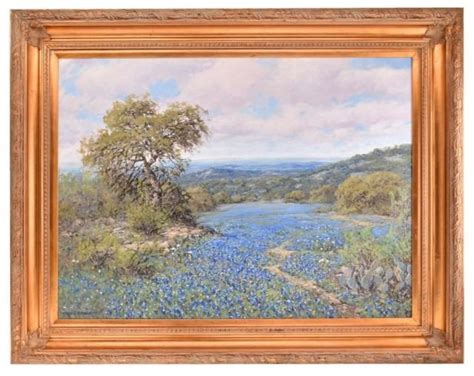 Robert Harrison Texas Bluebonnets Oil Painting