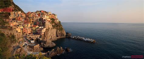 Manarola At Sunset In The Cinque Terre Italy Royalty Free Image