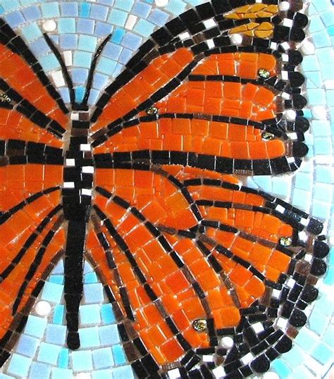 Mosaic Butterfly Glass Mosaic Art Butterfly Mosaic Mosaic Garden Art