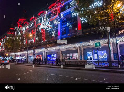 Paris France Shopping French Department Stores Christmas