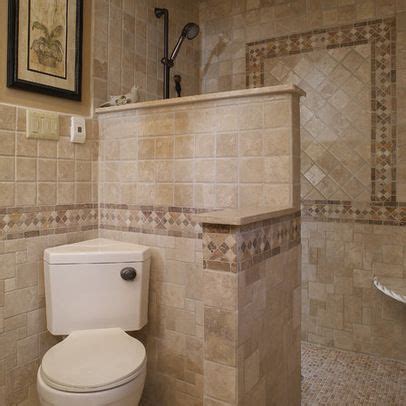 Get best doorless shower designs based on the ideas in how to make better spaces of small bathrooms with interesting beauty and comfort when showering. Mediterranean Home doorless shower Design Ideas, Pictures ...